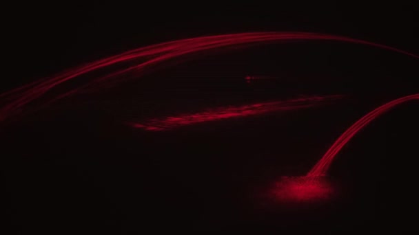 Rosso striature luce astratta animazione sfondo. Loop senza cuciture — Video Stock