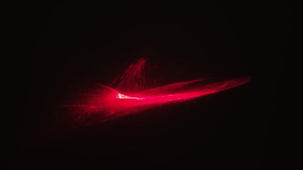 Vermelho estrias luz abstrato animação fundo. Loop sem costura — Vídeo de Stock