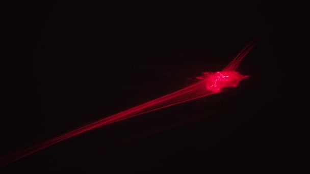 Rode strepen licht abstracte animatie achtergrond. Naadloze loops — Stockvideo