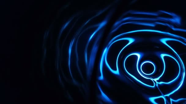 Звуковые волны в темноте — стоковое видео