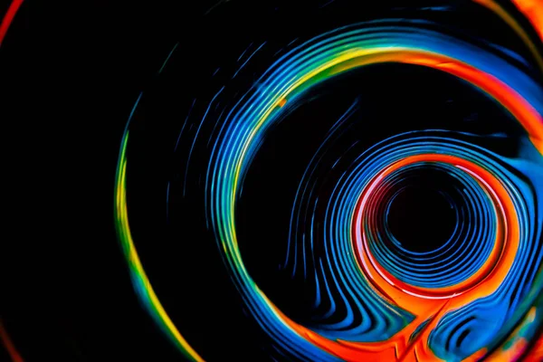 Ondas sonoras en la oscuridad a todo color — Foto de Stock