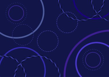 Çemberli soyut mavi arkaplan.