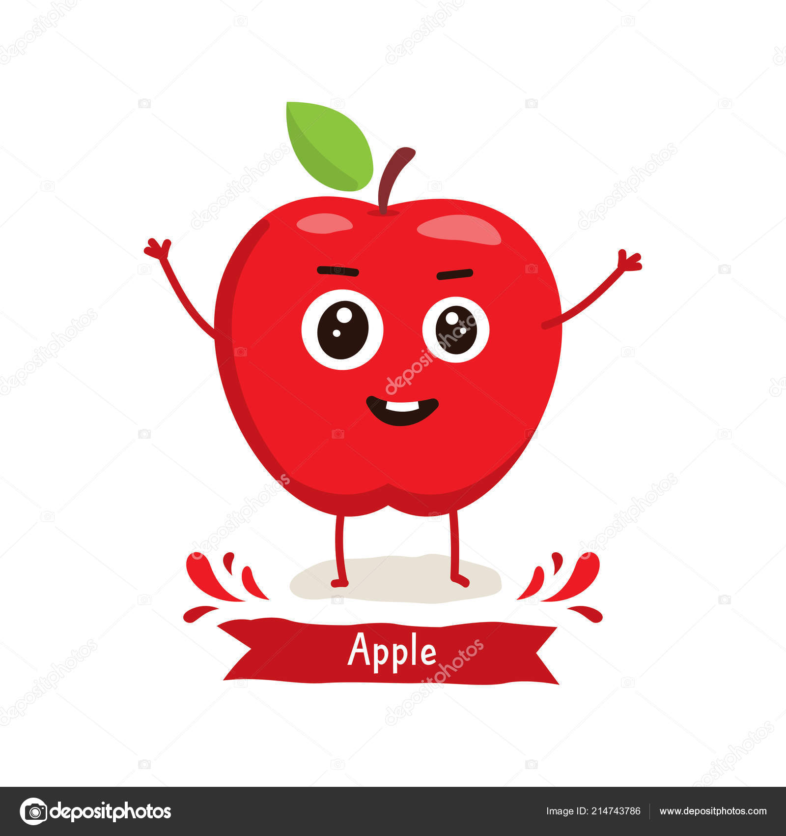 Cute Apple Character Apple Cartoon Vector Illustration Cute Fruit Vector Stock Vector Image by © #214743786 Cute Apple Character Apple Cartoon Vector Illustration Cute Fruit Vector Stock Vector Image by © #214743786