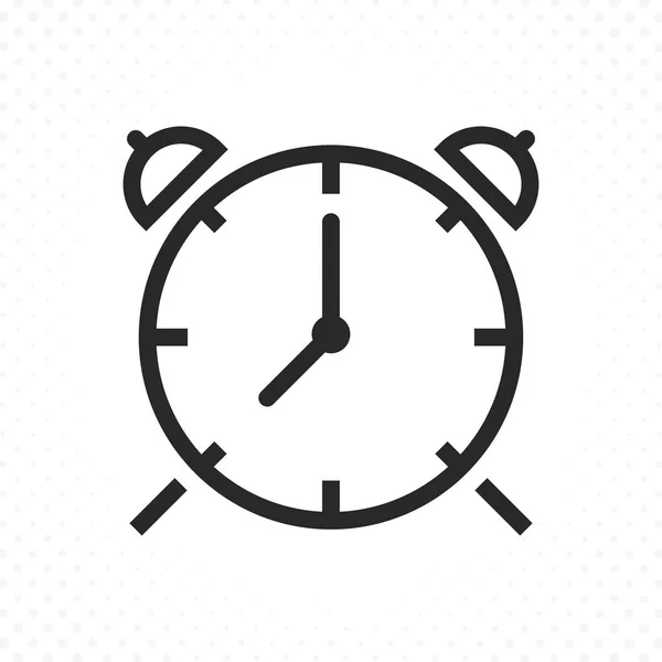 Ícone Relógio Alarme Símbolo Tempo Despertar Despertador Tocar Ícone Relógio — Vetor de Stock