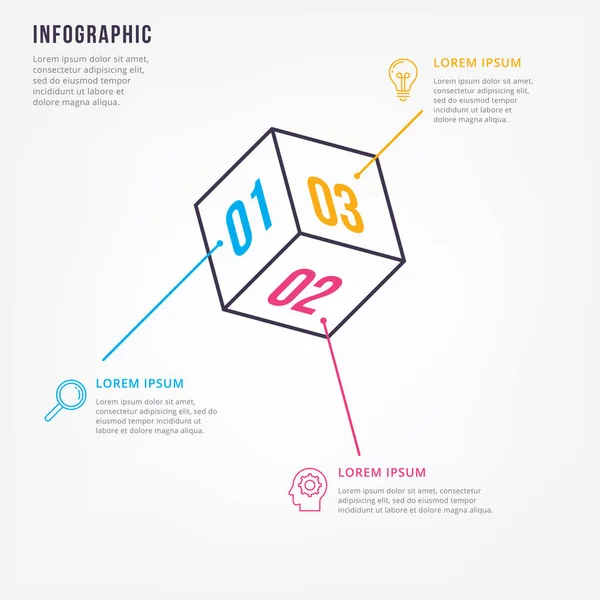 Dunne Lijn Minimale Infographic Ontwerpsjabloon Minimale Infographics Vectorelement Voor Infographic — Stockvector