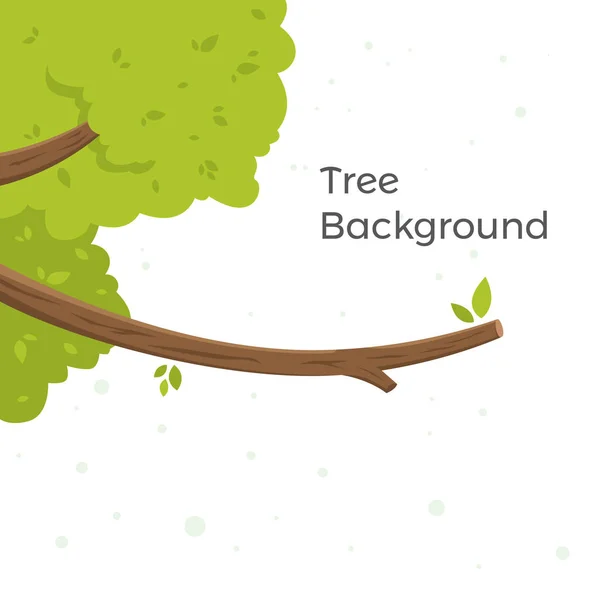 Baum Blätter Vektor Karikatur — Stockvektor
