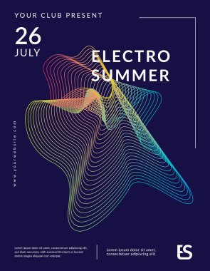 Müzik dalgası poster tasarımı