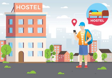 Tasarım kavramı otel arama ve online rezervasyon