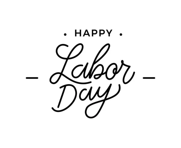 Happy Labor Day lettering