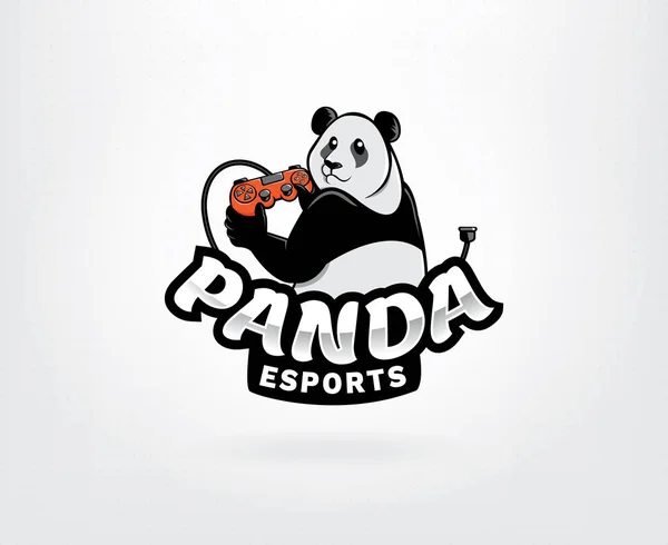 Panda logotipo mascote vetor ilustração —  Vetores de Stock