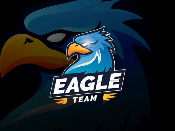Дизайн логотипу персонажа талісмана Eagle — стоковий вектор