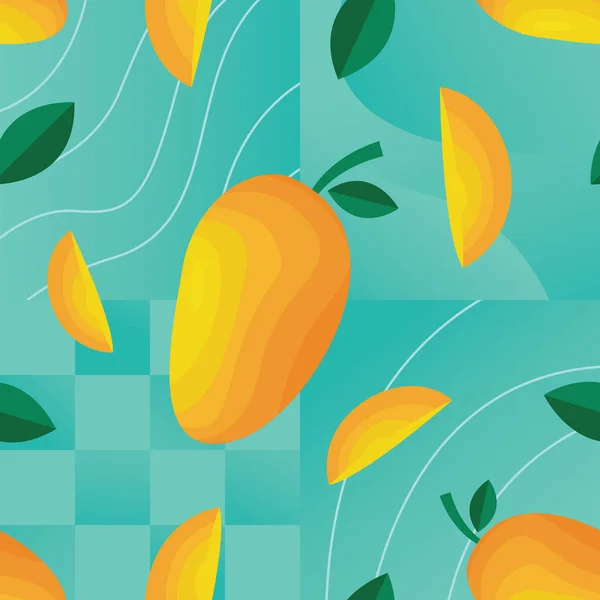 Mango bezešvé vzor — Stockový vektor