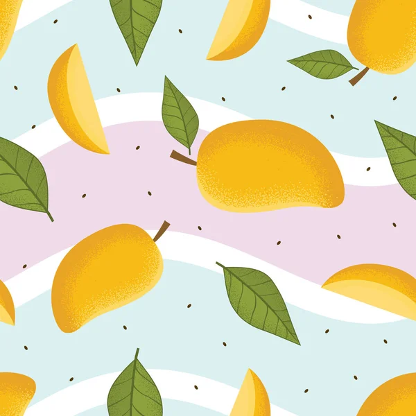 Mango μοτίβο χωρίς ραφή — Διανυσματικό Αρχείο