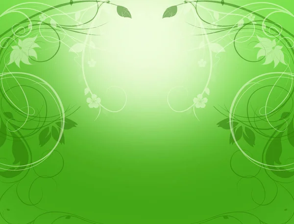 Elegante Groene Lente Tijd Achtergrond Met Ruimte Voor Tekst — Stockfoto