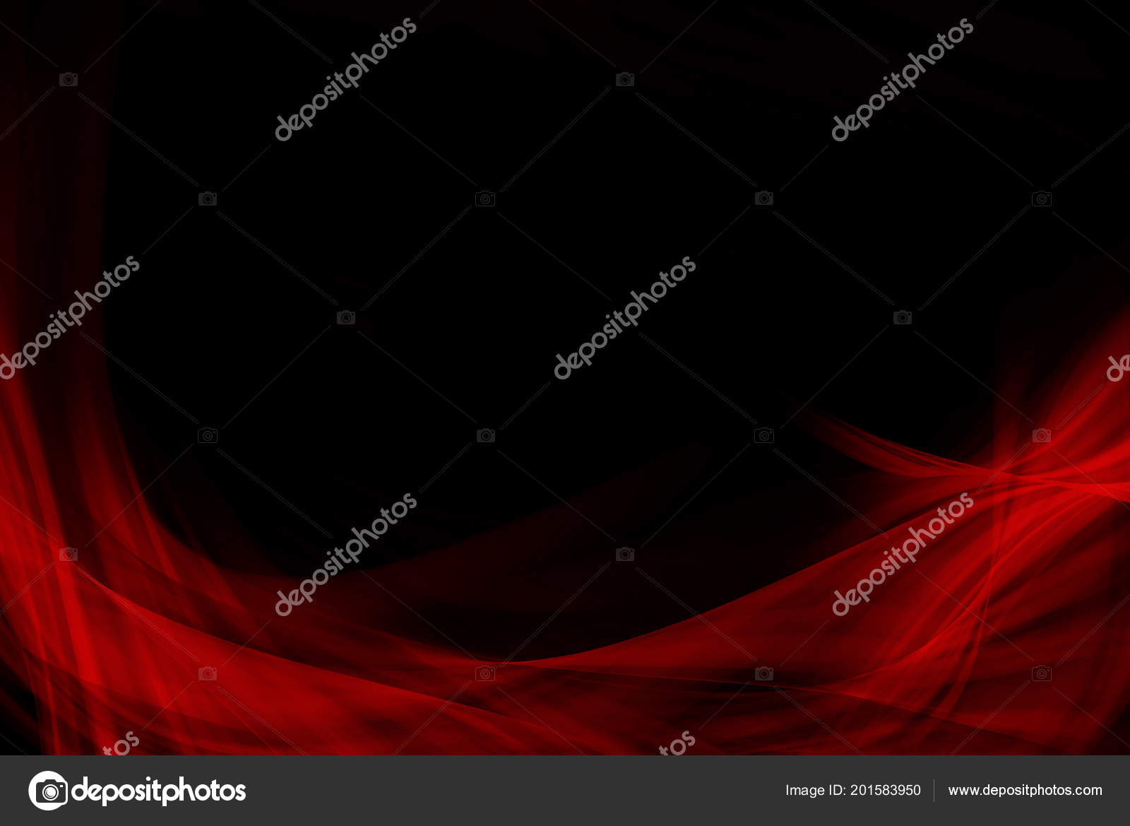 Elegant Black Red Background Design Space Your Text Stock Photo by