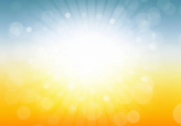 Jasné Letní Pozadí Bokeh Slunce — Stock fotografie