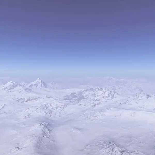 Згенерований Зимовий Пейзаж Туманні Гори Снігу Зимових Чудес — стокове фото