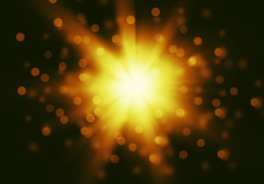 Karanlık yumuşak Bokeh arka plan - Sparkeling ışıklar