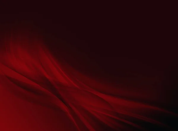 テキストのスペースでダイナミックな赤いラインと抽象的な黒背景 — ストック写真