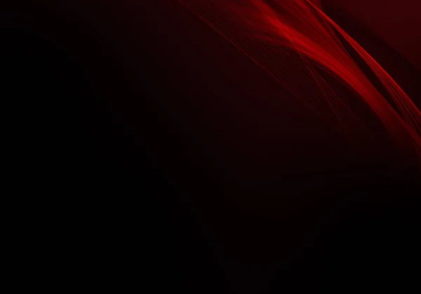 Abstrakter Schwarzer Hintergrund Mit Dynamischen Roten Linien Und Platz Für — Stockfoto