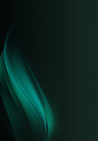 Elegante Diseño Abstracto Fondo Negro Verde Con Espacio Para Texto — Foto de Stock