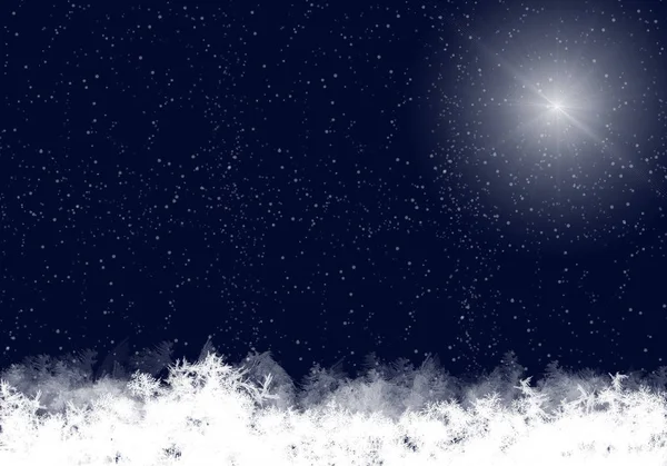 Blue Winter Background Snowflakes Your Own Creations — Stock Photo, Image