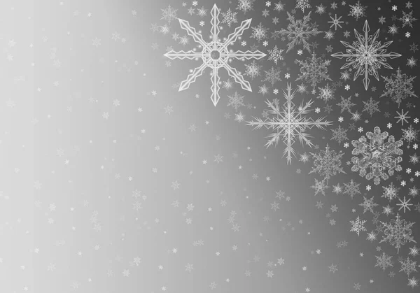 Яскравий Зимовий Фон Сніжинками Ваших Власних Творінь — стокове фото