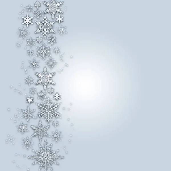 Blue Winter Background Snowflakes Your Own Creations — Stock Photo, Image