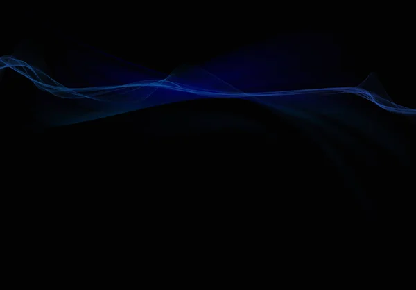 Abstract Black Background Blue Dynamic Lines — Stock Photo, Image