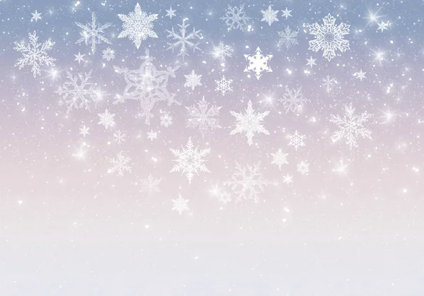 Blue Winter Background Snowflakes Your Own Creations — Stock Photo, Image