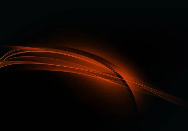Абстрактные Фоновые Волны Черный Оранжевый Абстрактный Фон — стоковое фото