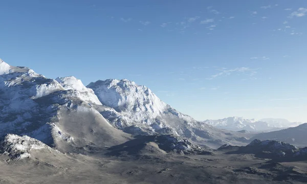 Generado Paisaje Invierno Montañas Brumosas Nieve País Las Maravillas —  Fotos de Stock