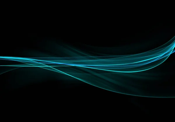 Abstract background waves. Black and turquoise abstract background