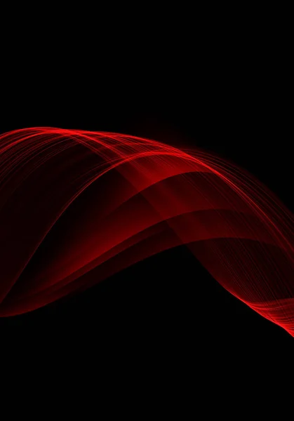 Абстрактные Фоновые Волны Черный Красный Абстрактный Фон — стоковое фото