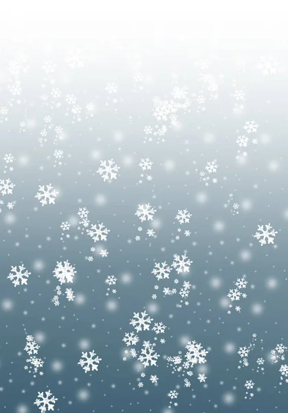 Modré Zimní Pozadí Sněhovými Vločkami Pro Vlastní Výtvory — Stock fotografie