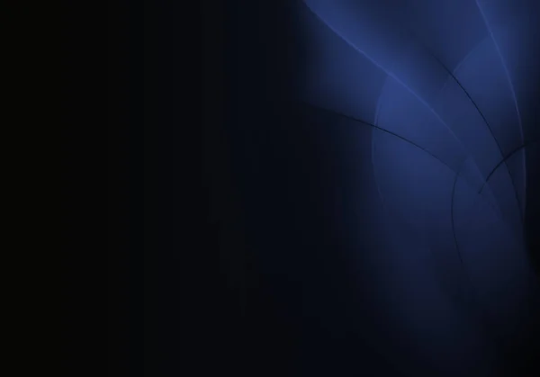 Абстрактный Черный Фон Синими Динамическими Линиями — стоковое фото