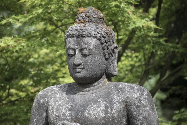 Estátua Buda Rocha Com Luz Solar Usada Para Amuletos Religião — Fotografia de Stock