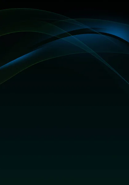 Elegante abstracte donkere achtergrond design met blauw bochten en ruimte voor uw tekst — Stockfoto