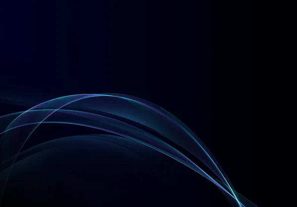 Eleganta abstrakt mörk bakgrundsdesign med blå kurvor och utrymme för din text — Stockfoto