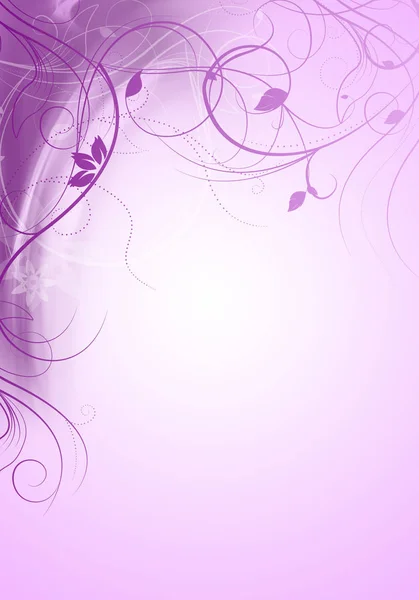 Hermoso diseño floral púrpura - ilustración de primavera — Foto de Stock