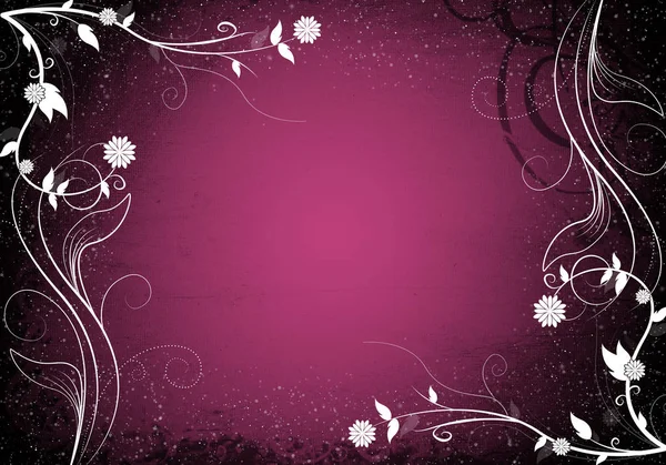 Beautiful purple floral design - spring time illustration — Stock Photo, Image