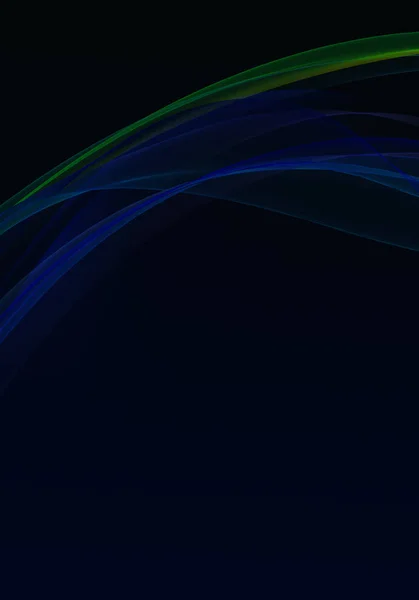 Abstracte zwarte achtergrond met blauwe dynamische lijnen — Stockfoto