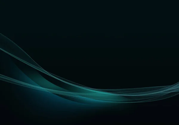 Abstract background waves. Black and turquoise abstract background for business card or wallpaper