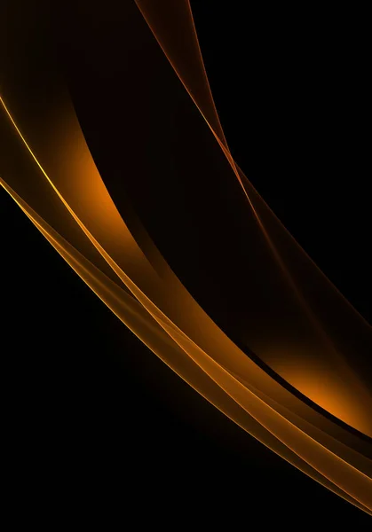Абстрактні фонові хвилі. Чорно-помаранчевий абстрактний фон для шпалер візитка — стокове фото