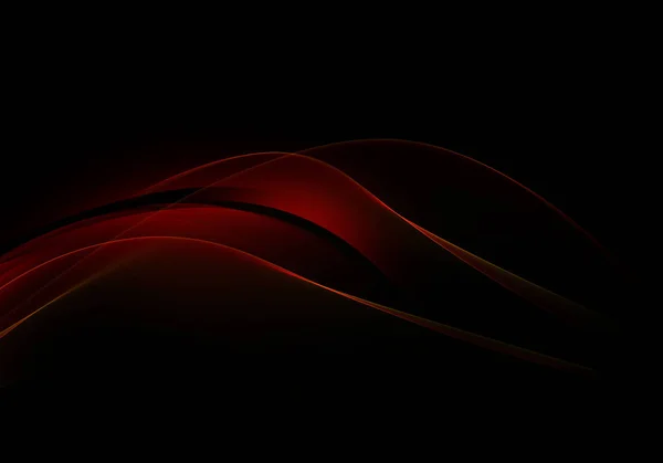 Ondas de fondo abstractas. Fondo abstracto negro y rojo — Foto de Stock