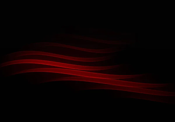 Soyut arkaplan dalgaları. Duvar kağıdı oder kartviziti için siyah ve kırmızı soyut arkaplan — Stok fotoğraf