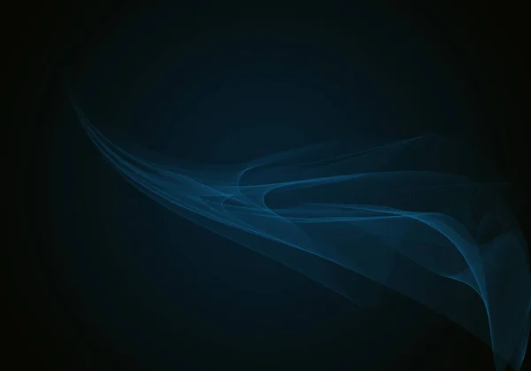 Абстрактні фонові хвилі. Чорно-синій абстрактний фон для шпалер або візитки — стокове фото