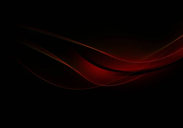 Abstrakta bakgrundsvågor. Svart och röd abstrakt bakgrund för tapeter oder visitkort — Stockfoto