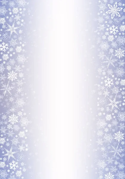 Blue Winter Background with snowflakes for your own creations — Stock Photo, Image