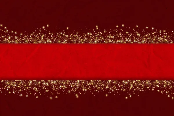 Εορταστικό Κόκκινο Φόντο Glitter Κομφετί Χρυσή Σκόνη Μαύρο Λαμπερά Γκλίτερ — Φωτογραφία Αρχείου